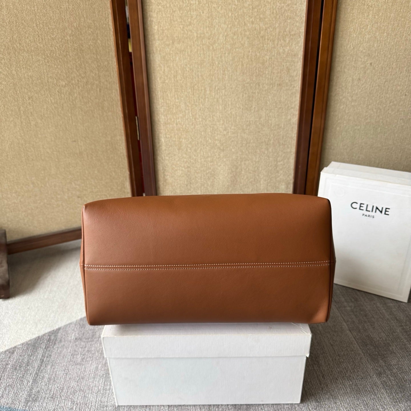 Celine Doctor's Pouch 35cm Brown Calfskin 288928