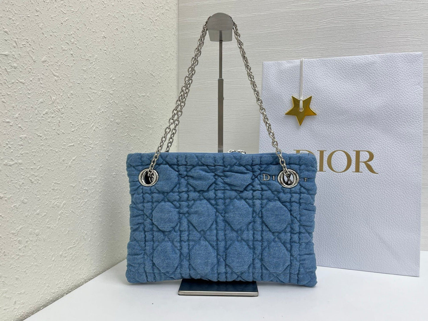 Dior 2026 Milly-La-Foret Bag 33cm Denim and Lambskin 158107