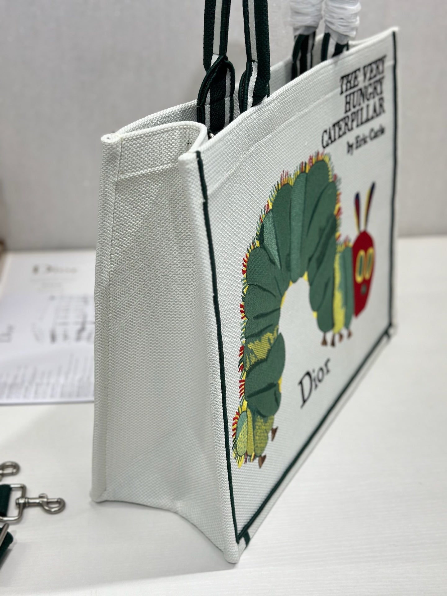 Dior 2026 "The Very Hungry Caterpillar" Book Tote Bag Canvas 289518
