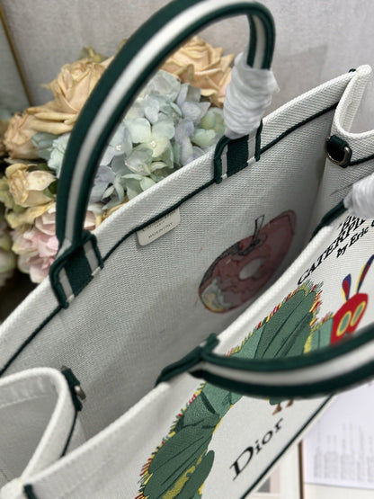 Dior 2026 "The Very Hungry Caterpillar" Book Tote Bag Canvas 289518