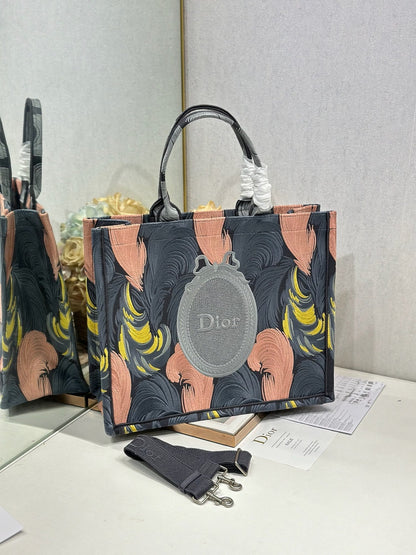 Dior 2026 Book Tote Bag Multicolor Canvas 290879