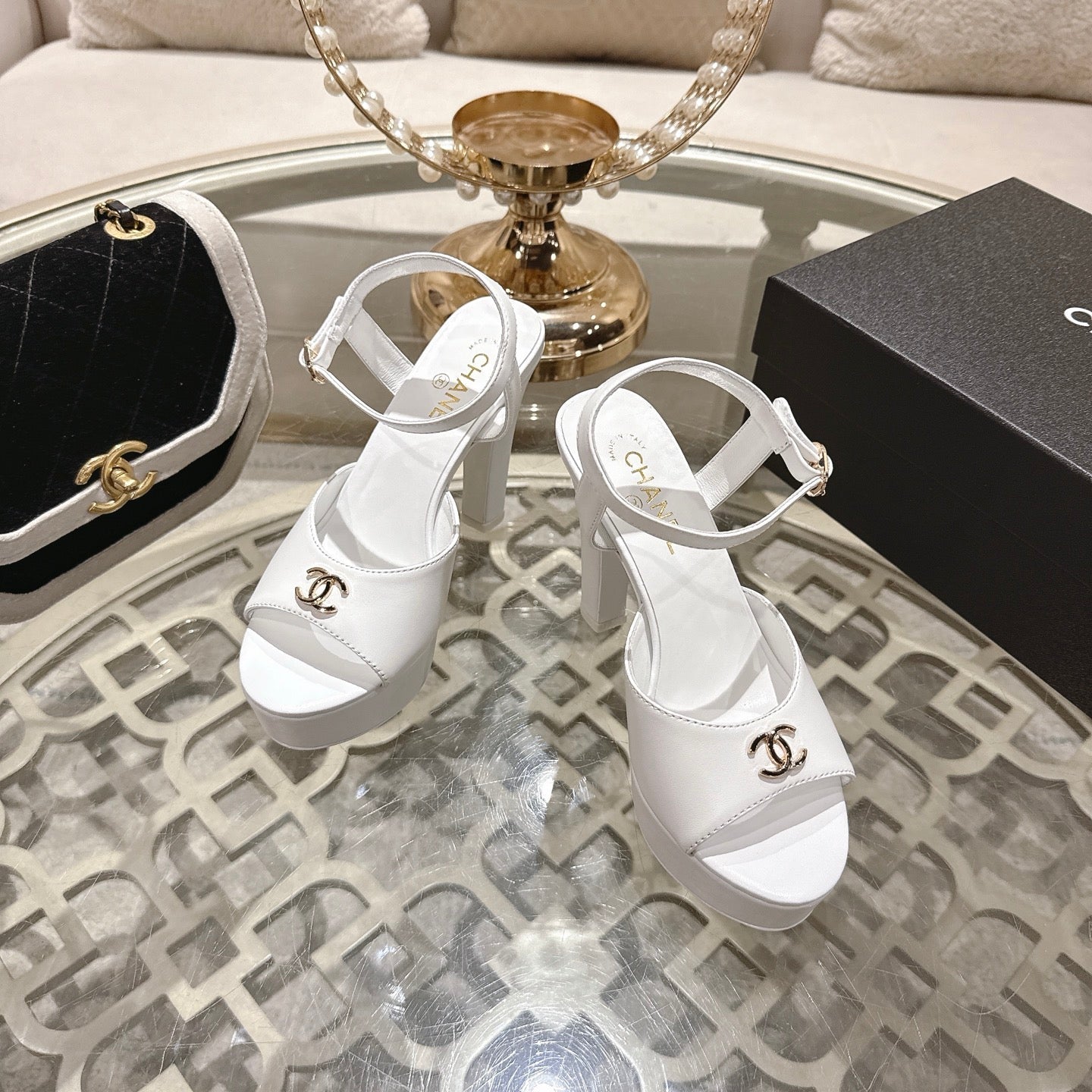 Chanel 2026 Platform Sandals Sheepskin 834300