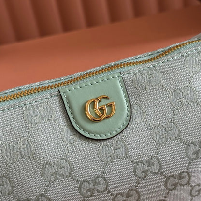 Gucci 2026 Vanity GG-Canvas Mini Top Handle Bag Green Canvas Leather 280780
