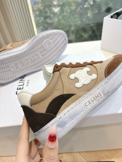 CELINE Sneaker Bronze Suede 285894