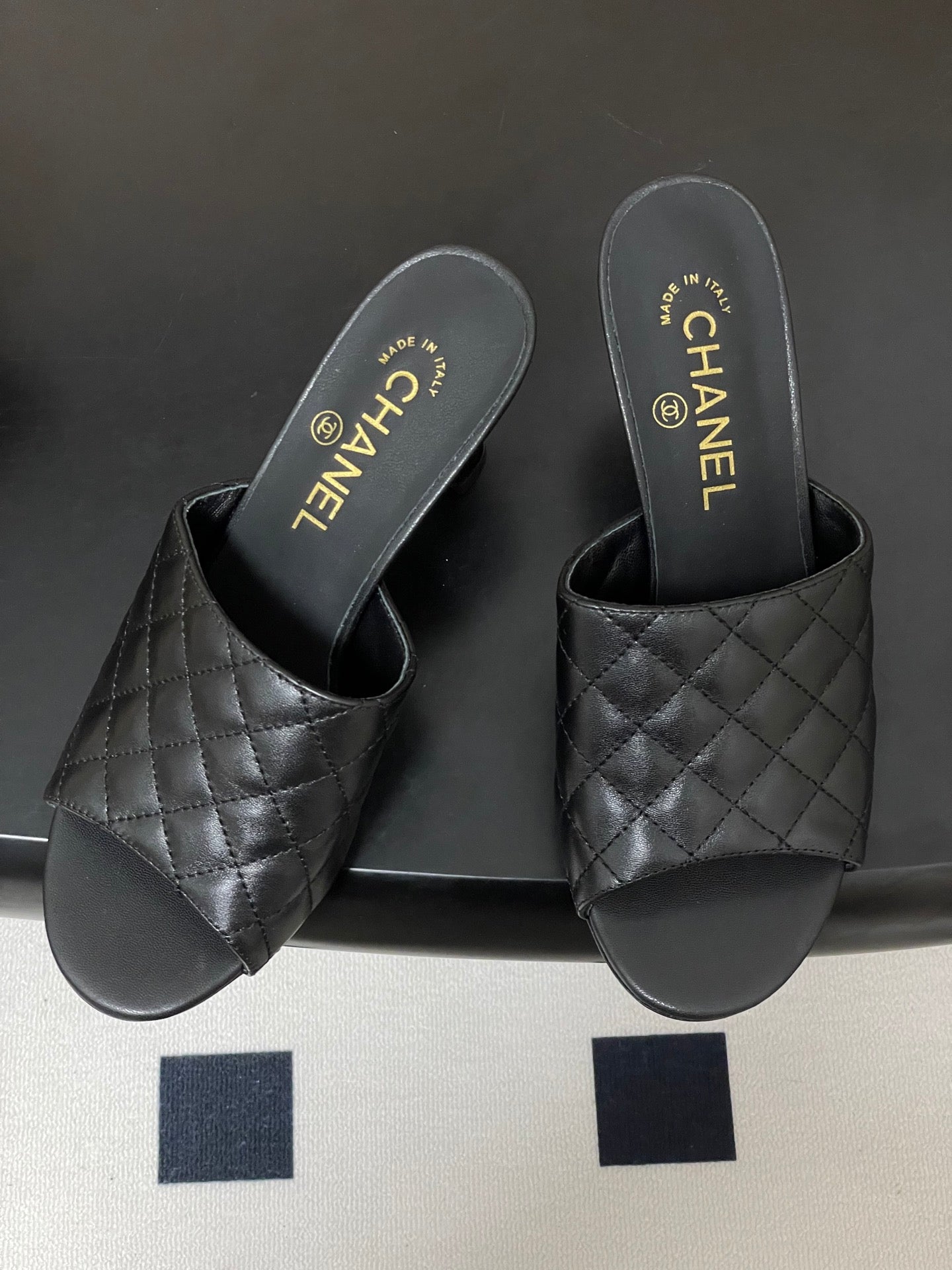 Chanel 2026  Peep-Toe High-Heeled Sandals Leather Sheepskin 834720