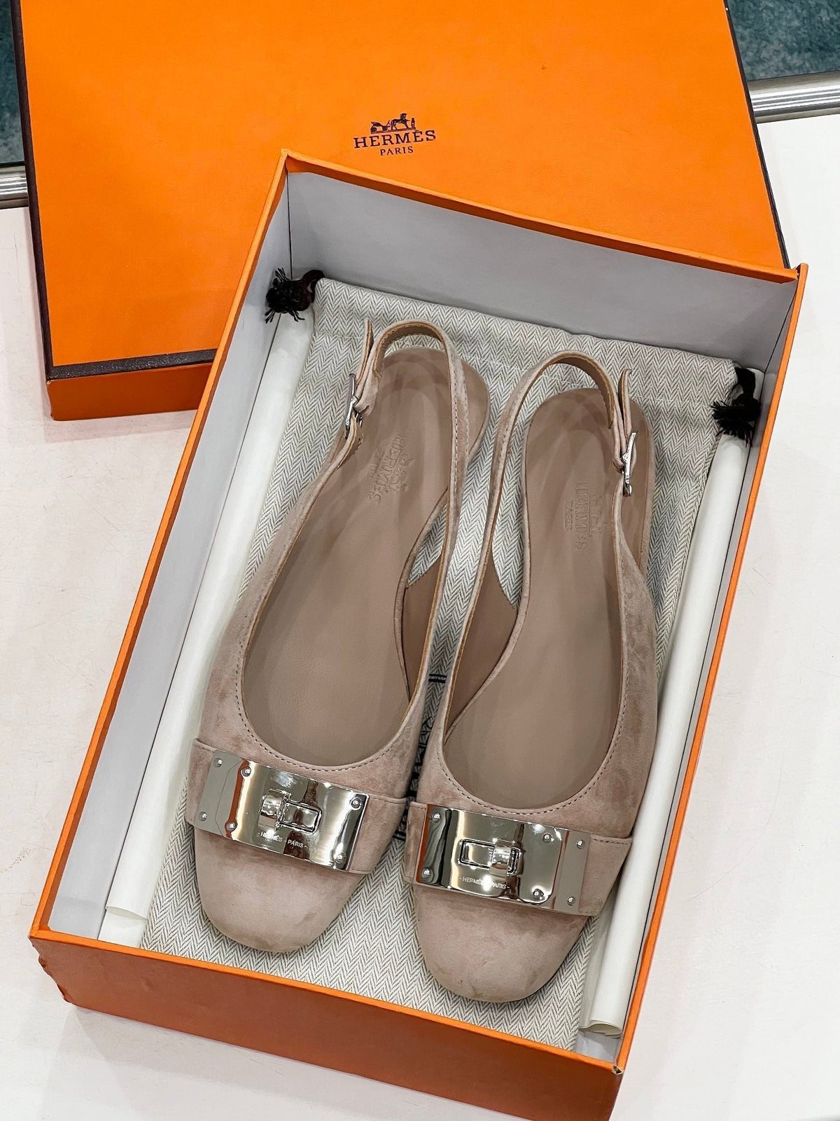 INNOCENTE SLINGBACK PINK NUDE SUEDE