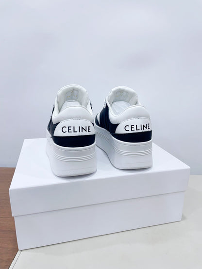 CELINE 25C Block Sneaker Black mix White Calfskin 231998