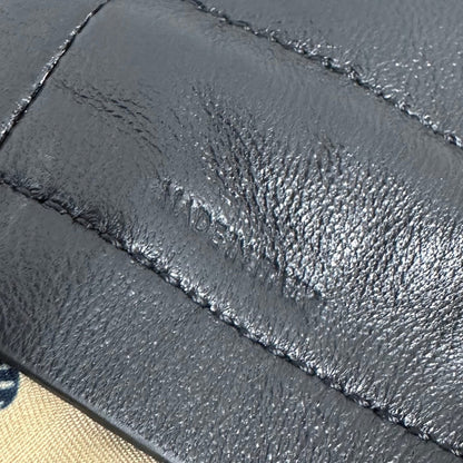 Celine Crystal Pouch Black Lambskin