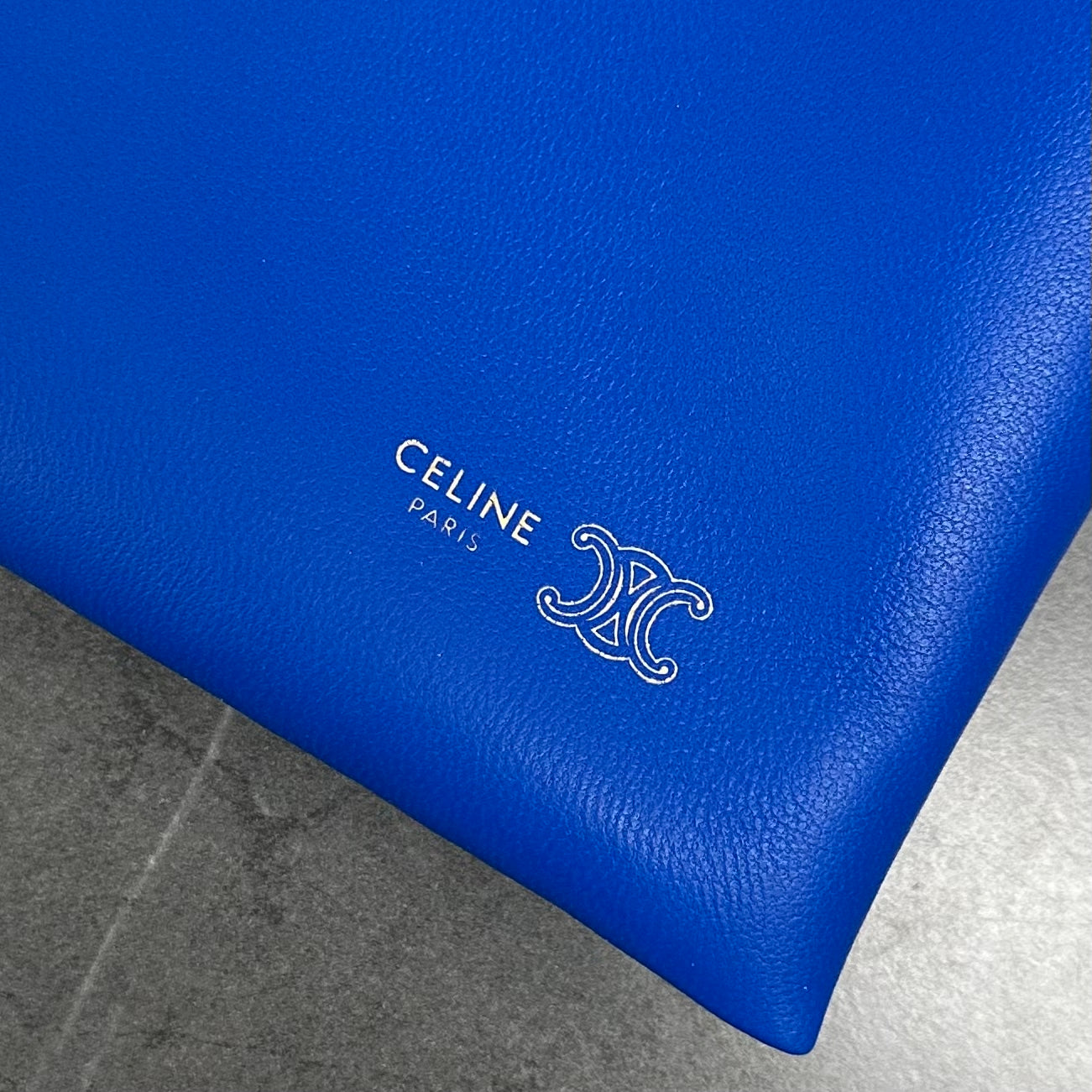 Celine Crystal Pouch Ultra Blue Lambskin
