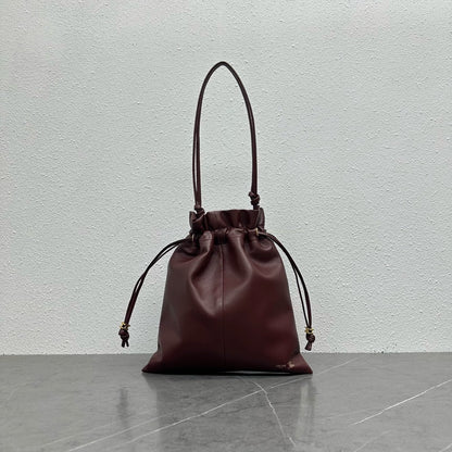 Celine Crystal Pouch Burgundy Lambskin