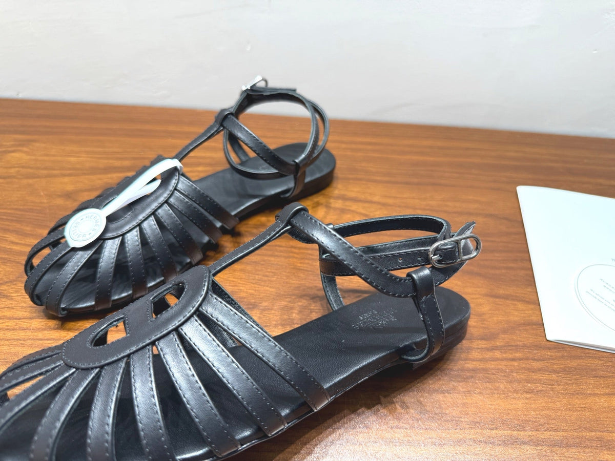 HM Nour Sandals Black Leather 849483