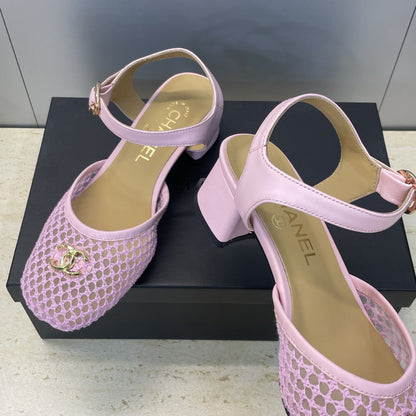 CC 26 Slingback Pump 45mm Pink Beige Mesh Sheepskin 607480