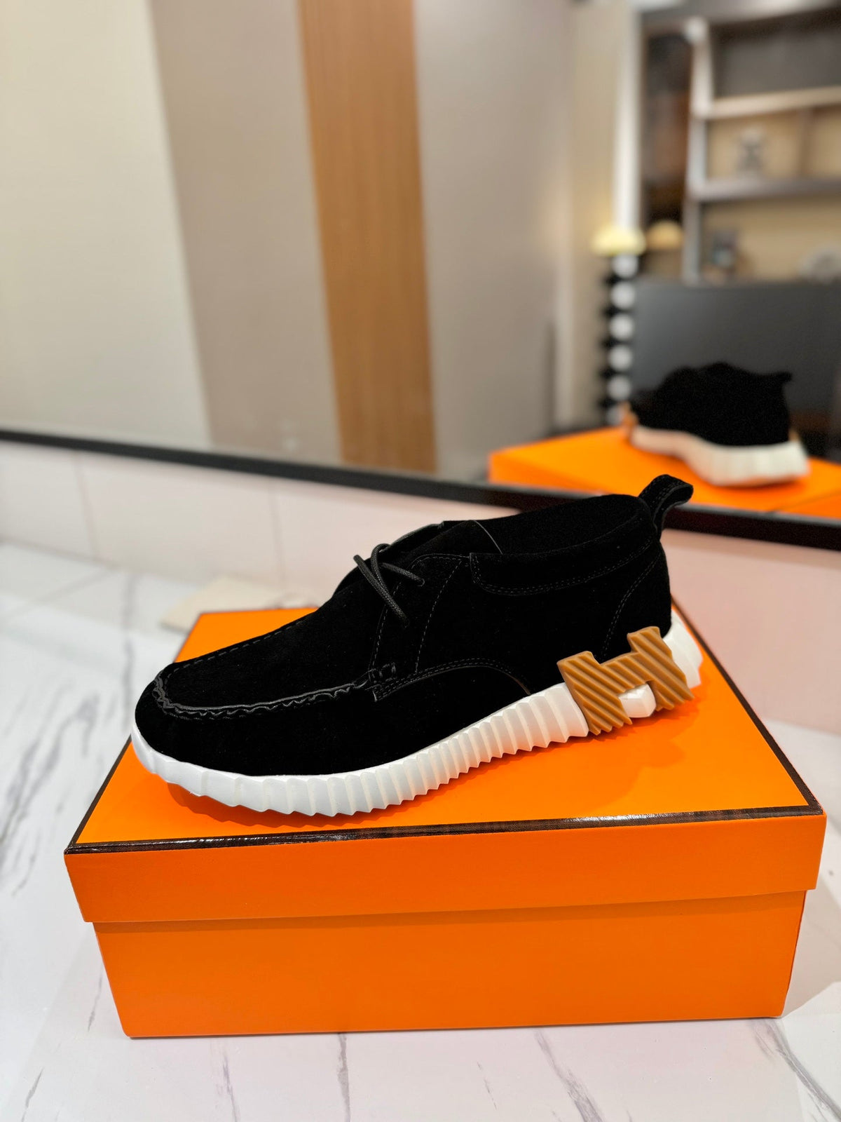 HM Increase Sneaker Black Suede 983039