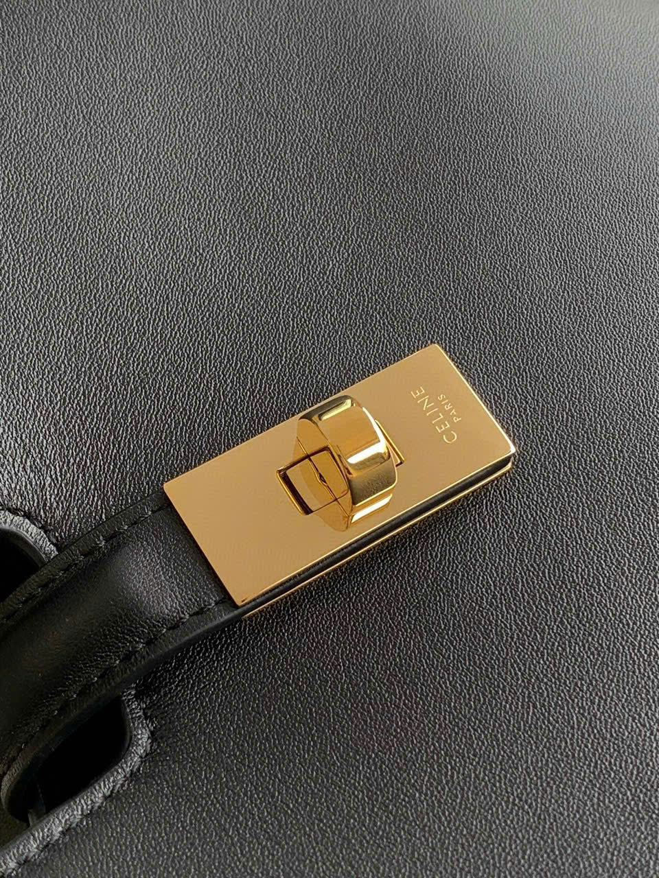 Celine Medium Camille 16 Soft Bag Black Calfskin