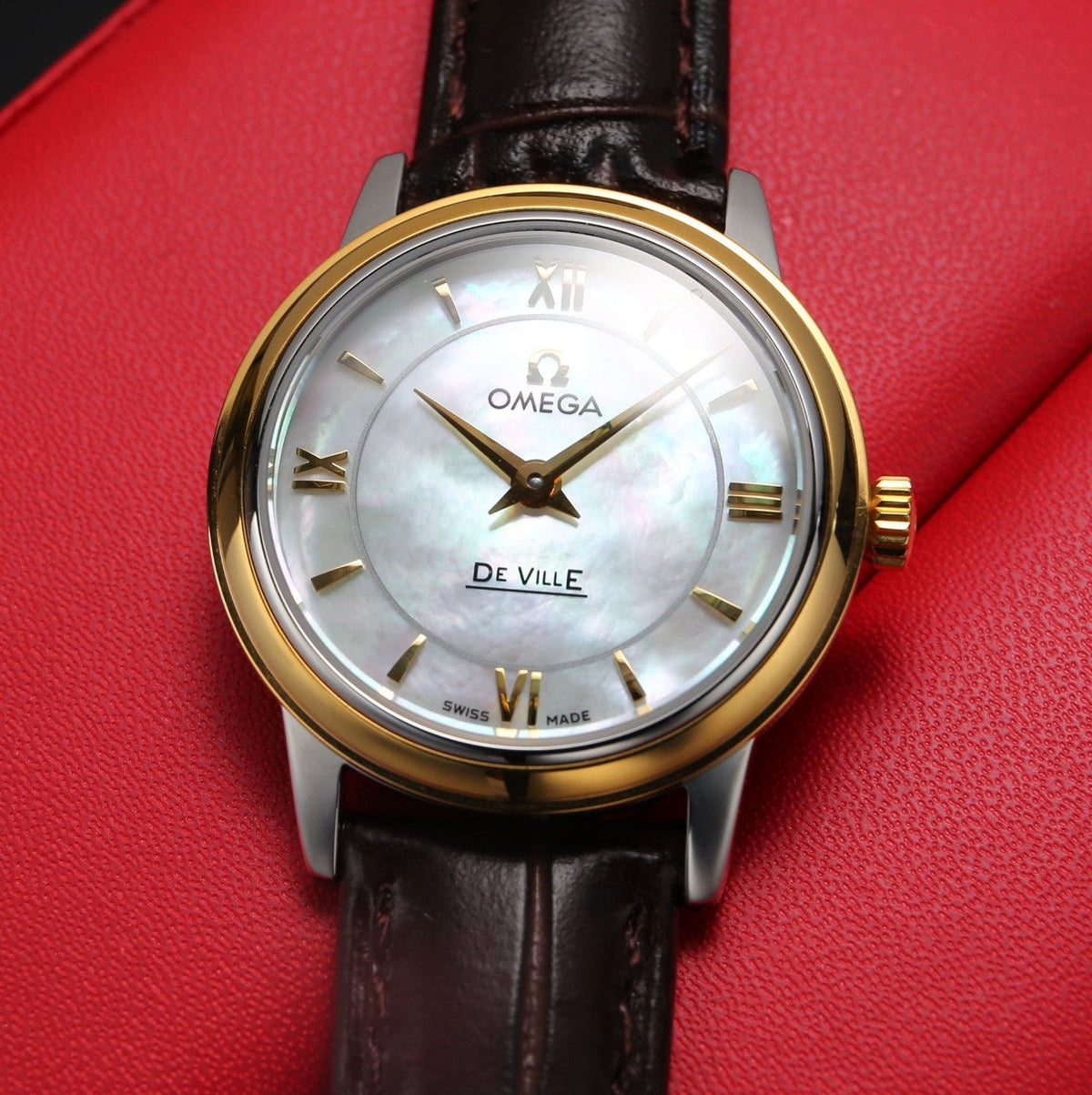 DEVILLE PRESTIGE 27MM QUARTZ LEATHER STRAP